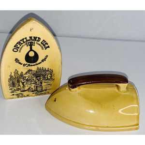 Salt Pepper Shakers Clothes Irons Souvenirs Nashville TN Opryland USA Japan GUC